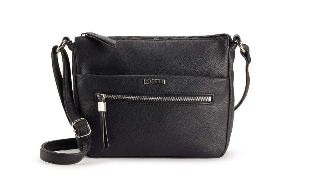 Rosetti Women's Oakley Mini Crossbody Bag in Black w/ Silver Hardware